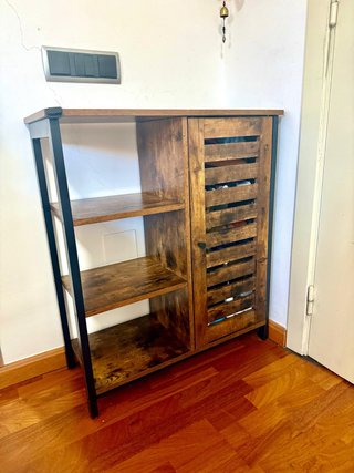 Mueble entrada madera y metal