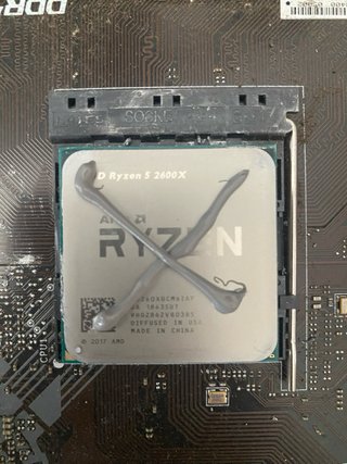 Ryzen 5 2600x + placa base b450m pro+16gb ram ddr4