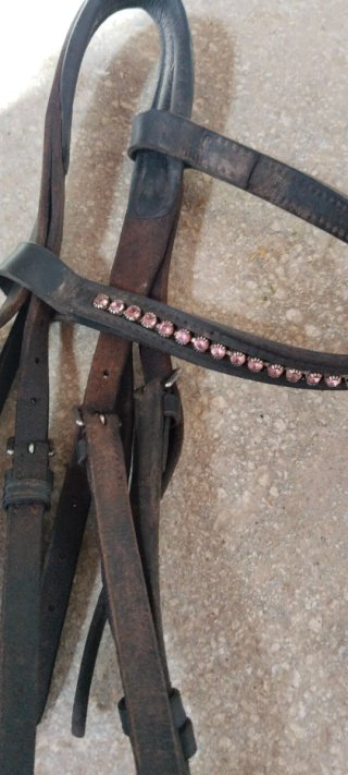 Dos cabezadas de cuero para caballo