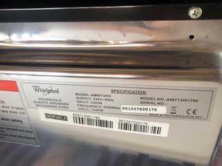 Microondas Whirlpool Negro