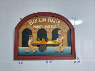 Cuadro Madera Bollin Hnos Fruta Fresca