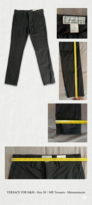 Pantalones Versace X H&M de Vestir, talla 44R