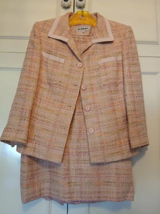 Traje Chanel El Corte Inglés rosa cuadros