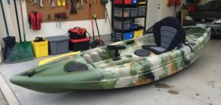 Kayak de pesca camuflaje