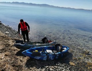 Kayak de pesca camuflaje