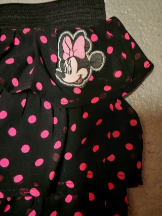 Gonnellina bimba pois rosa
