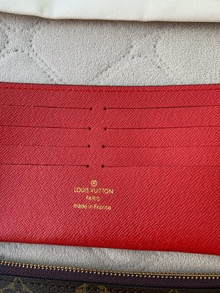Bolso cartera Louis Vuitton Félicie Marrón/Dorado