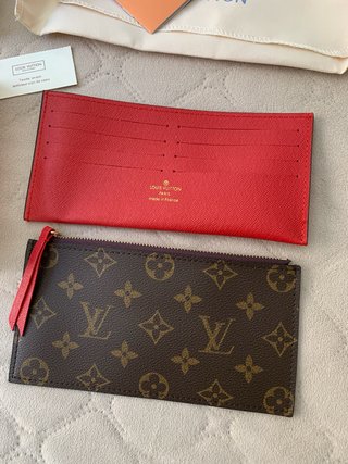 Bolso cartera Louis Vuitton Félicie Marrón/Dorado