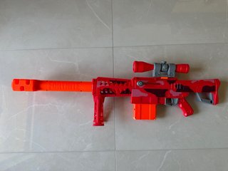 Nerf Fortnite Heavy SR Blaster Rojo