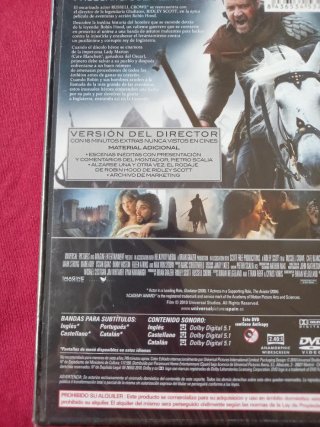 DVD Robin Hood - Versión del Director