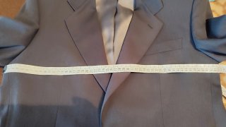 Americana gris hombre
