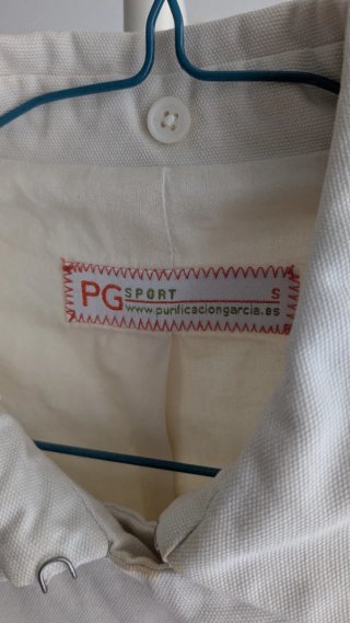 Chaqueta corta algodón blanca