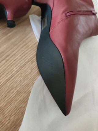 Botines burdeos talla 38