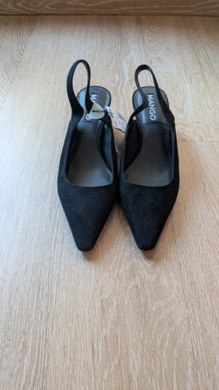 Zapatos tacón Mango negros talla 38 nuevos