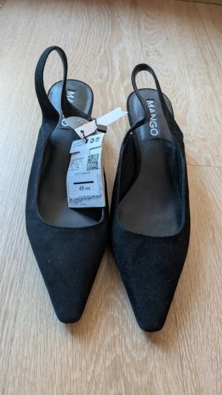 Zapatos tacón Mango negros talla 38 nuevos