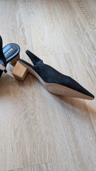 Zapatos tacón Mango negros talla 38 nuevos