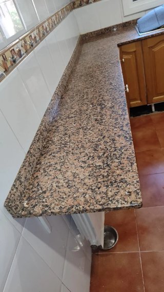 Encimera Mármol Granito Rosa Porriño 2 cm