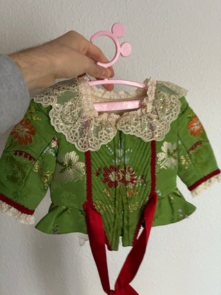 Traje Fallera Seda Rafael Catalá Verde