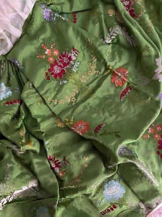 Traje Fallera Seda Rafael Catalá Verde