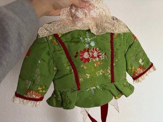 Traje Fallera Seda Rafael Catalá Verde