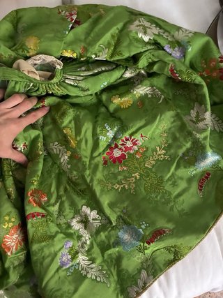 Traje Fallera Seda Rafael Catalá Verde