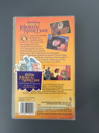 Cinta VHS El Jorobado de Notre Dame