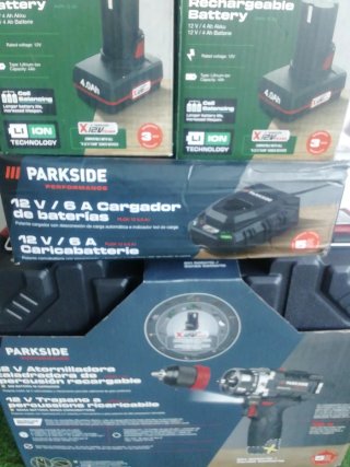 Taladro Percutor Parkside 12V 4Ah