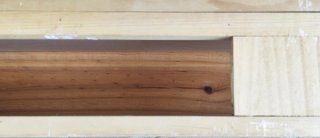 2 Baldas de Madera Blancas