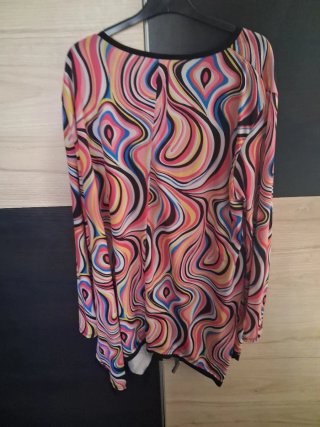 Blusa manga larga estampada