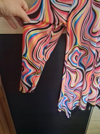 Blusa manga larga estampada