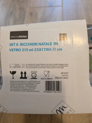 Set 6 Bicchieri Natale Mercury Kitchen