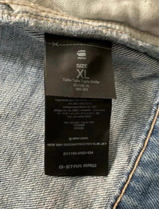 Chaqueta vaquera hombre de G-Star Raw (XL)