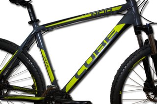 BICICLETA MONTAÑA CUBE ACID GRIS Y FLUOR T/L 27,5"