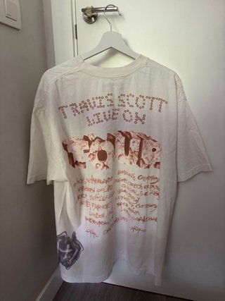 Camiseta Travis Scott Tour Oficial Blanca