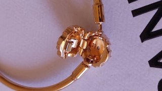 Pulsera Pandora Oro rosa de copo de nieve.