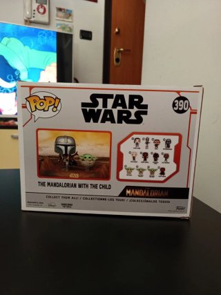 Funko Pop The Mandalorian con el Niño 390