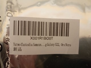 Custodia Samsung Galaxy S22 Oro Nero
