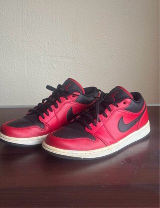 Nike Air Jordan 1 Low Rojo y Negro