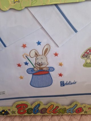 Juego Sábanas Cuna Bebelindo 80x130