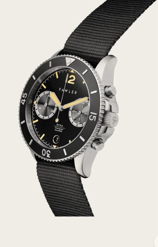 Ryka | Reloj de buceo militar en acero y negro