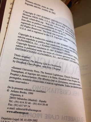 Reencarnacion El Eslabon Perdidode la Cristiandad