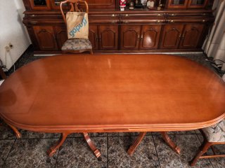 Mesa de comedor de madera Regalo 4 sillas