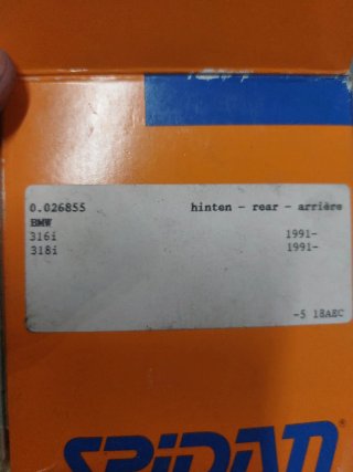 Rodamiento Rueda Trasera SPIDAN BMW E36