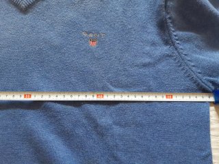 Jersey Gant Azul V-Neck talla L