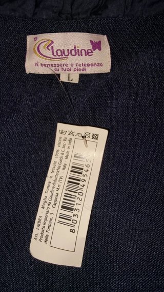 Cardigan azul mujer talla única