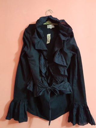 Cardigan azul mujer talla única