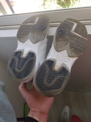 Zapatillas pádel INDOOR blancas y azules