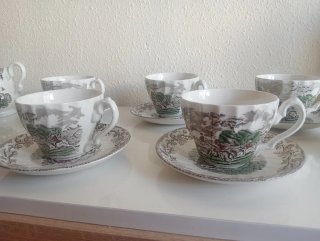 Juego de té inglés porcelana