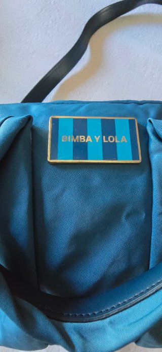 Bolso Bimba y Lola Azul Marino y Dorado