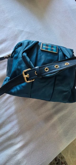 Bolso Bimba y Lola Azul Marino y Dorado